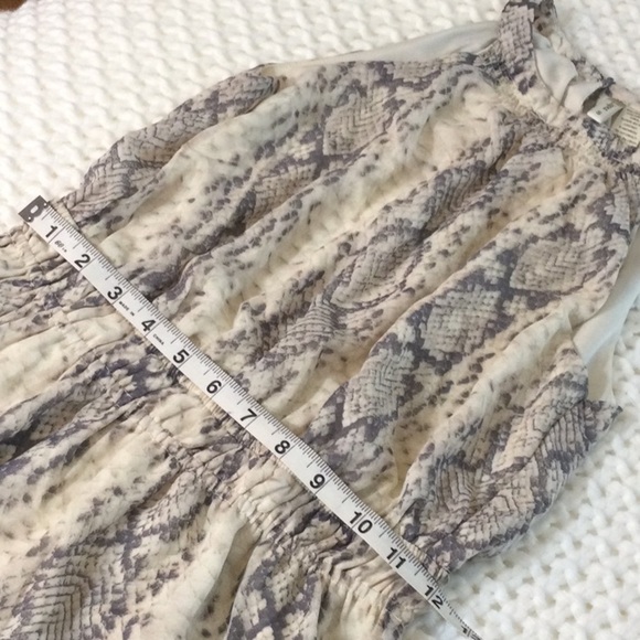 Japna Snake High Neck Split Back Dress Sz S - Picture 10 of 10